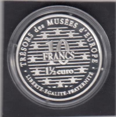 Beschrijving: 10 Francs(1,5 Euro) MAJA